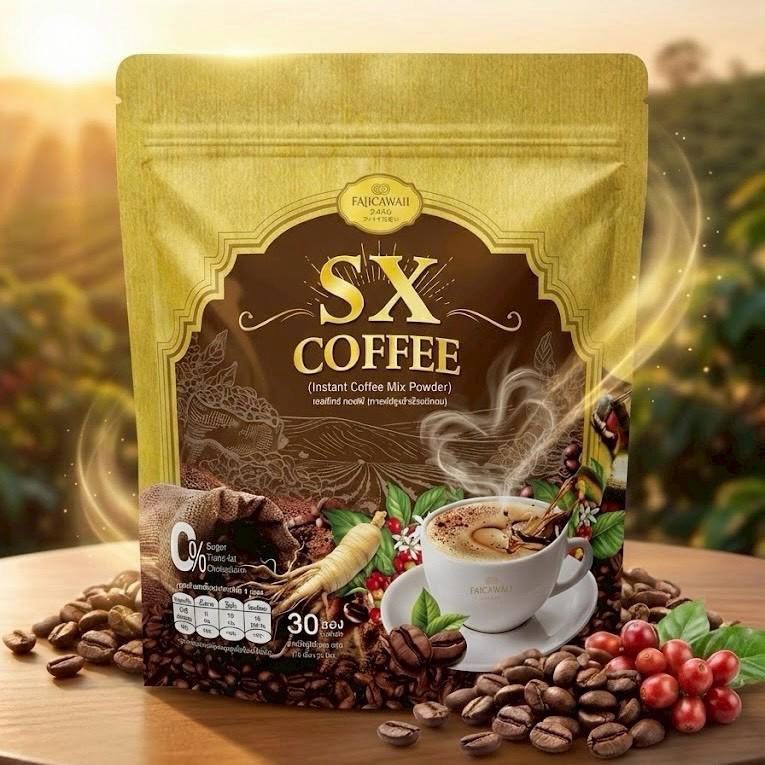 SX Coffee (กาแฟแม่ฝ้าย) ดื่มได้ทุกวันแบบไม่ต้องกังวลเรื่องน้ำตาล