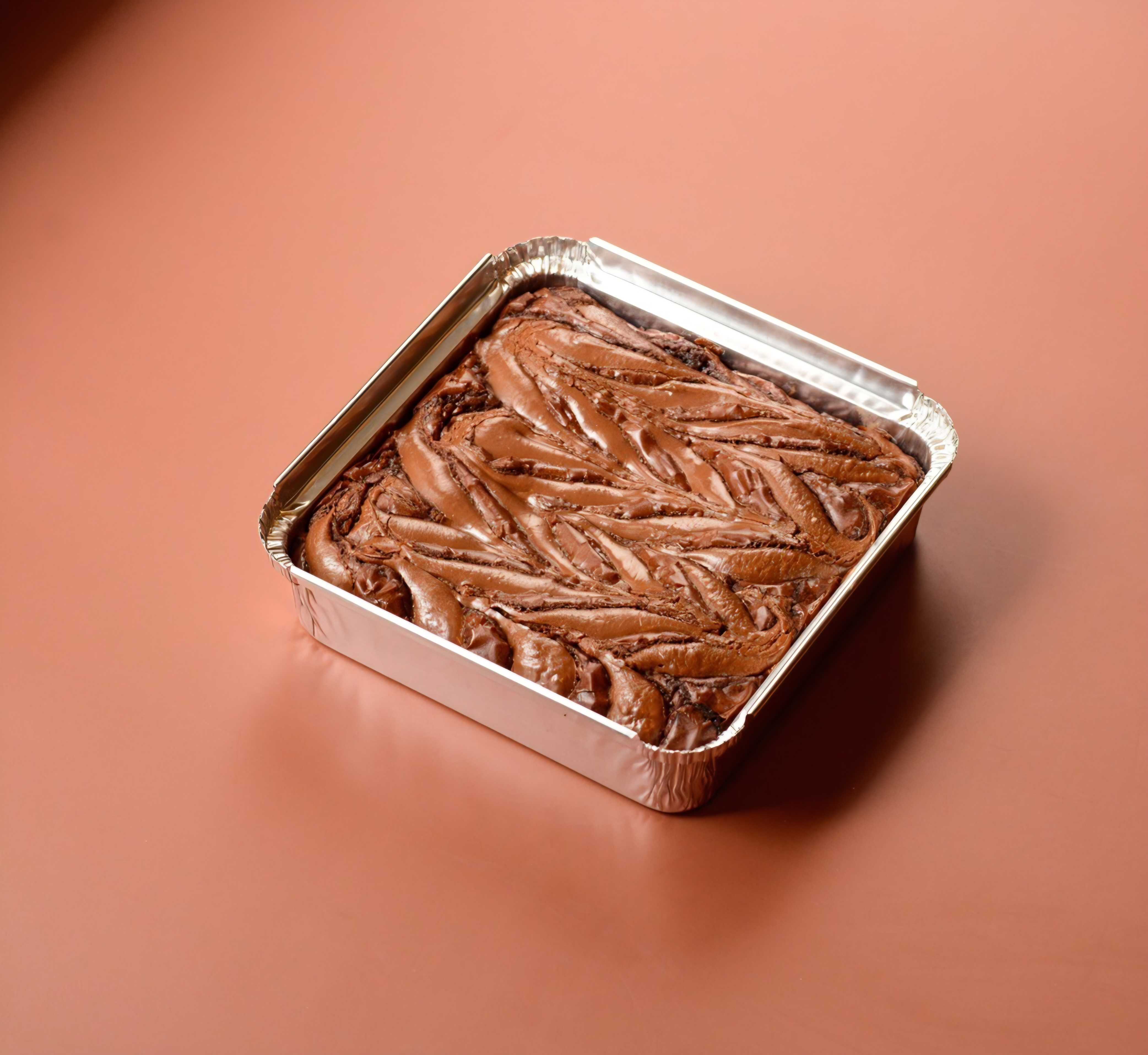 Dark chocolate brownie 10x10cm. - Nutella