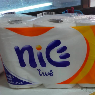 กระดาษชำระ Nice Mega Roll P6+2 (ม้วน) แพ็ค