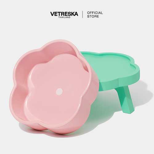 VETRESKA  Flora Ceramic Pet Bowl (M)