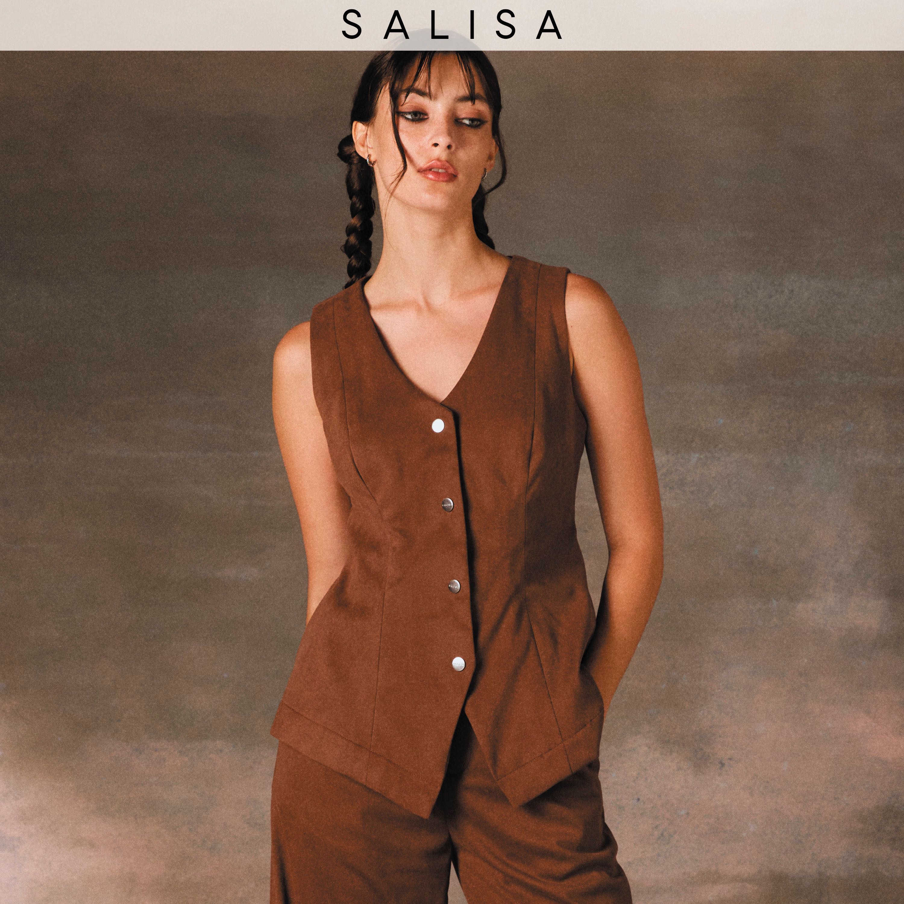 VEST PF24 Suede Brown เสื้อเวสต์ทำงาน