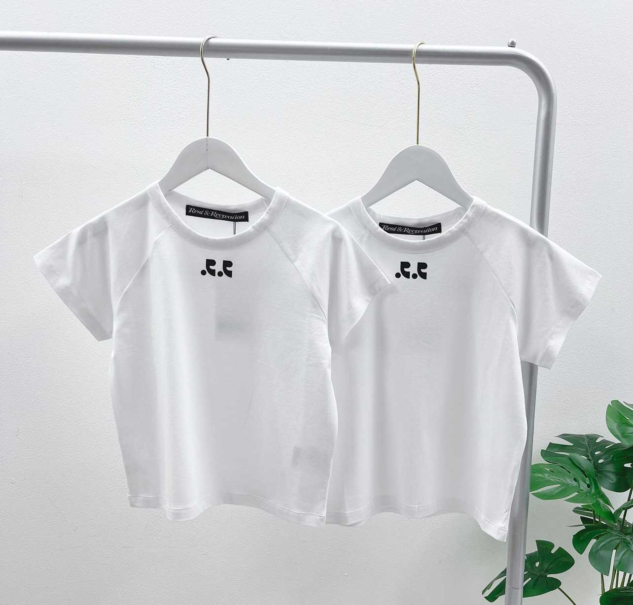 Rest & Recreation Logo Crop Top (White)