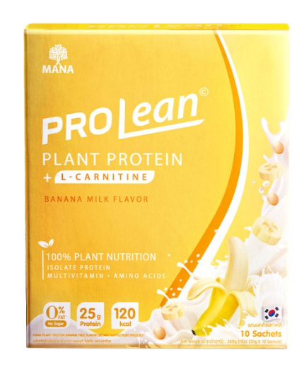 (สินค้าพรีออเดอร์) mana prolean plant protein Korea banana flavor