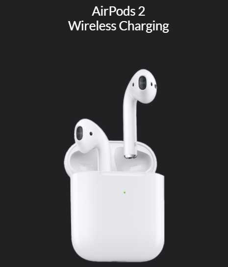 Apple AirPods 2 Wireless Charging (2019 Model) (หูฟังไร้สาย bluetooth)