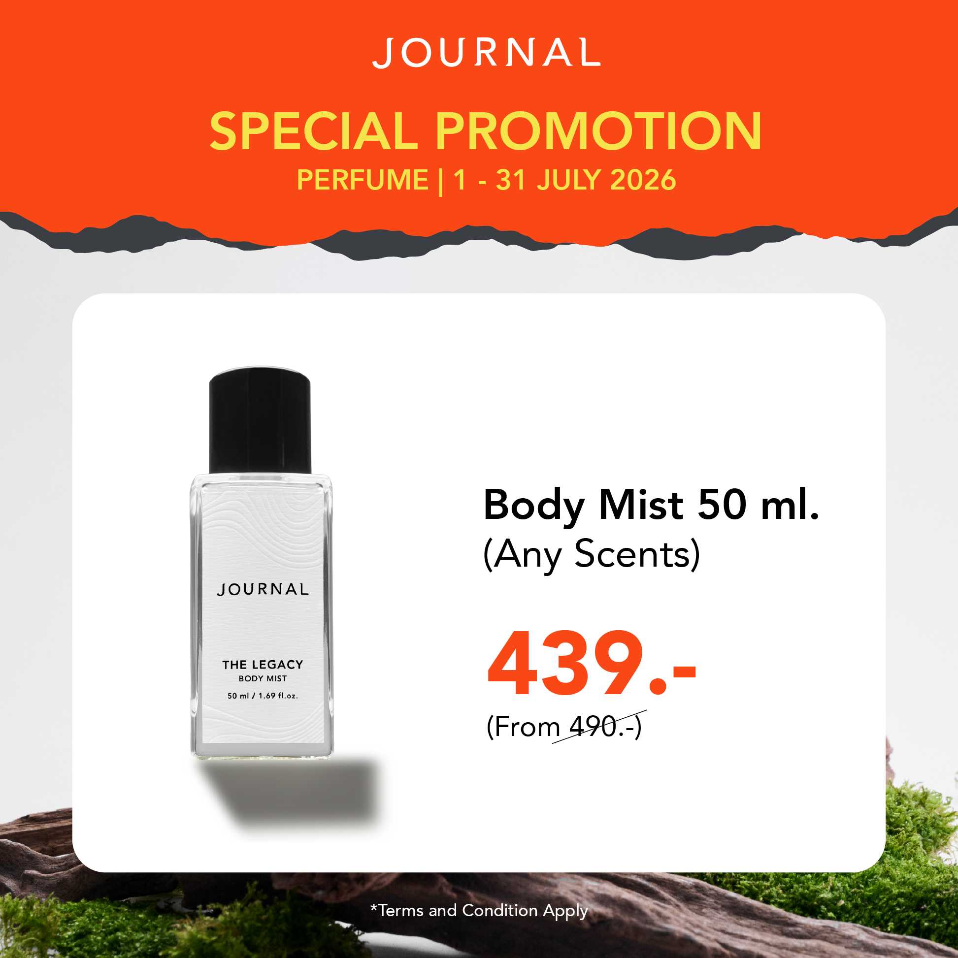 July Special 🎉 Body Mist ราคาพิเศษ 439.- (จากปกติ 490.-) ของแถม 3 รายการ