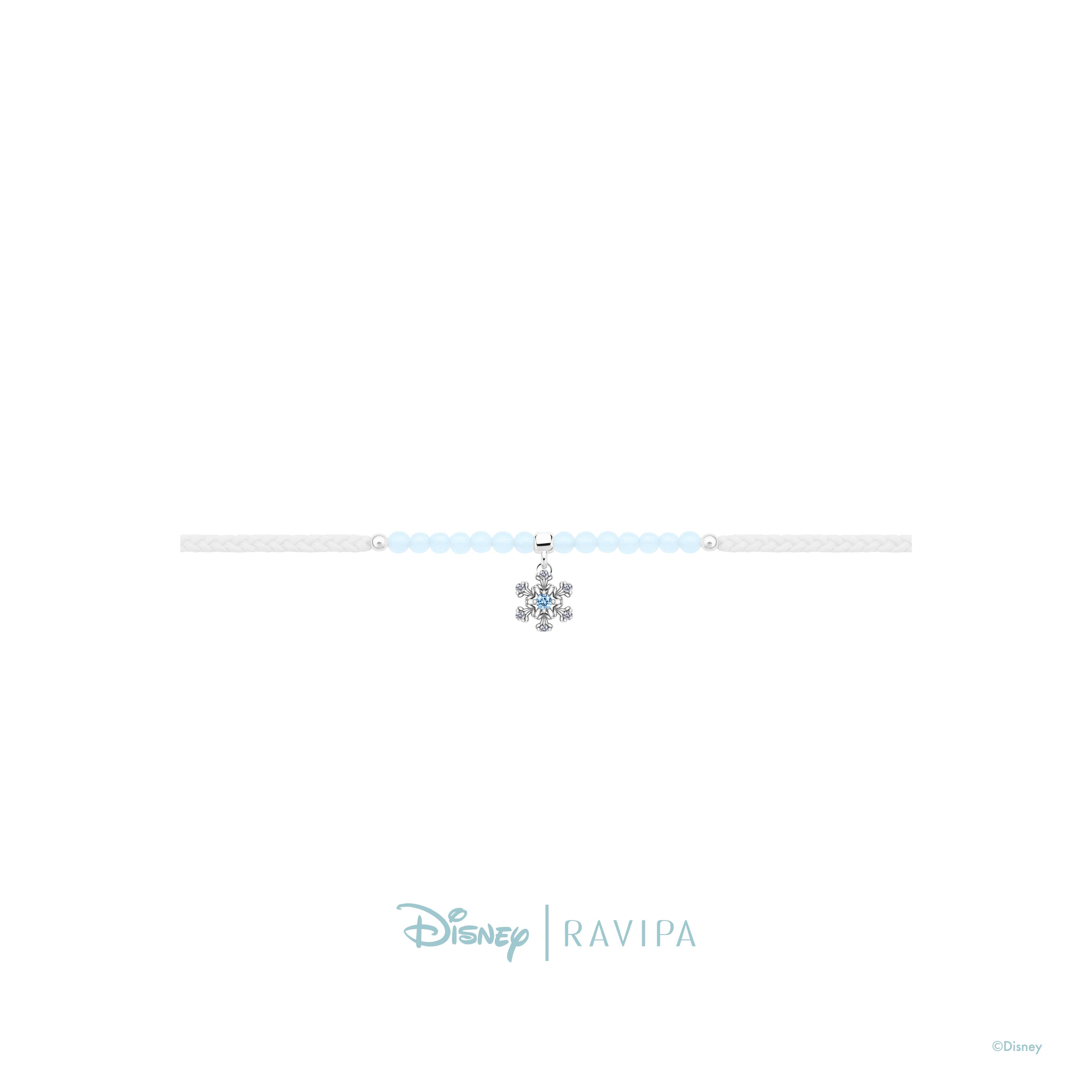 Snowflake and Aquamarine Bracelet - สร้อยข้อมือ