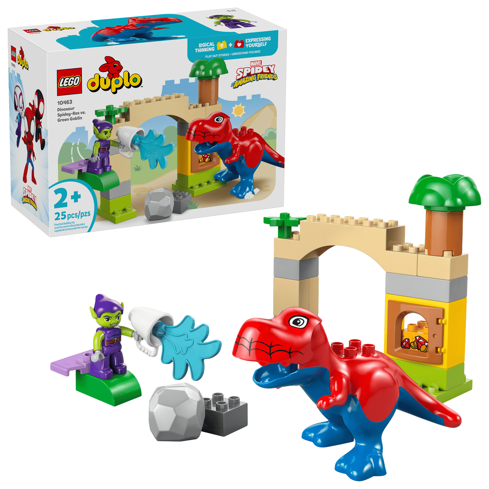 LEGO 10463 Dinosaur Spidey-Rex vs. Gree..(สินค้าซื้อแล้วไม่รับเปลี่ยนคืน)