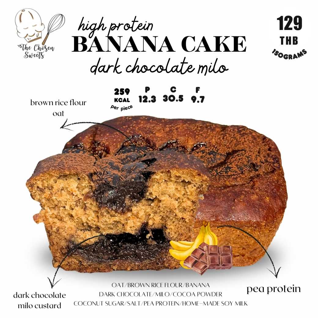 The Chosen Sweets - High Protein BANANA Dark chocolate milo (Pre-order)