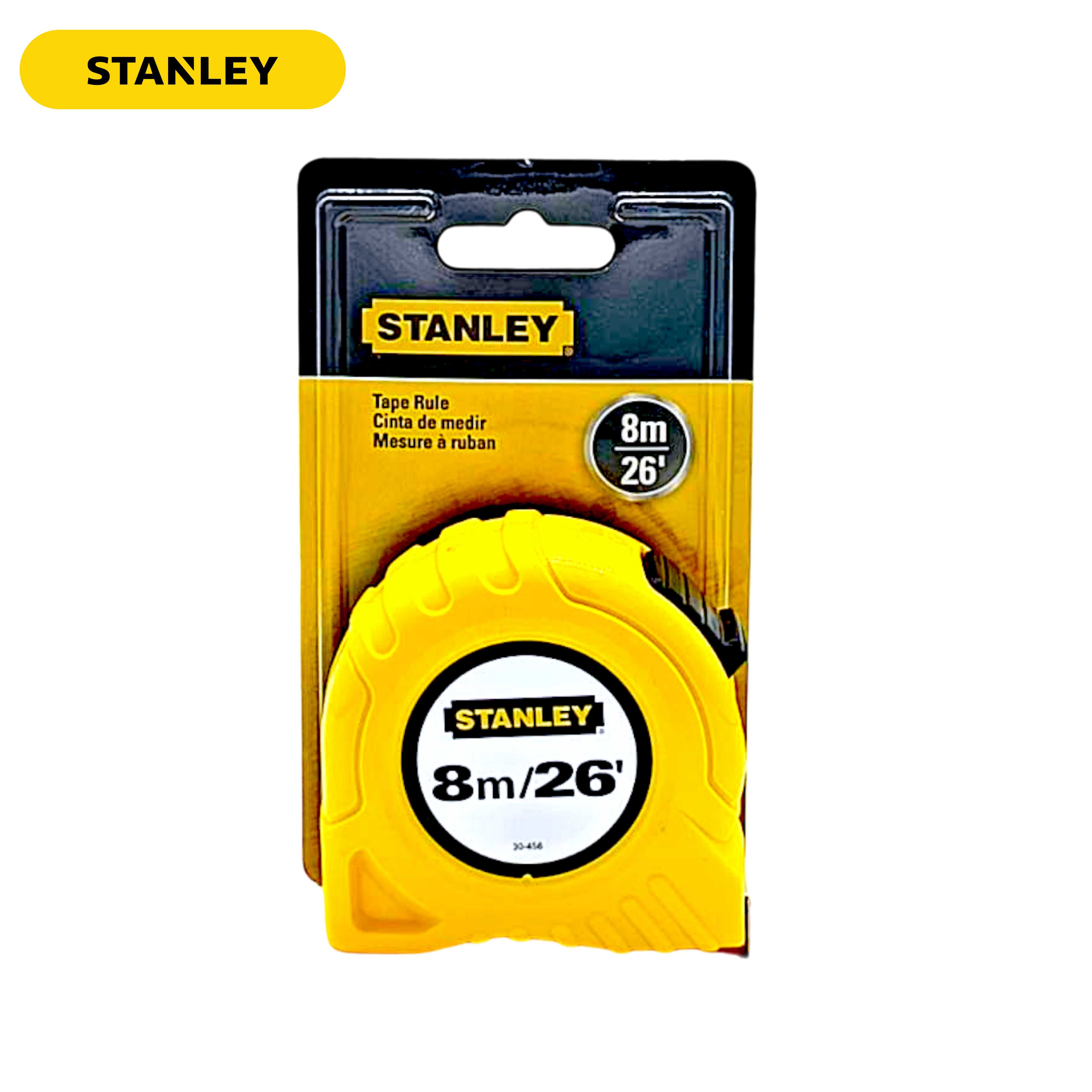 STANLEY 30-456N ตลับเมตร 8 เมตร รุ่น Global Tape ของแท้ มีใบรับรองจากสำนักงานชั่งตวงวัด