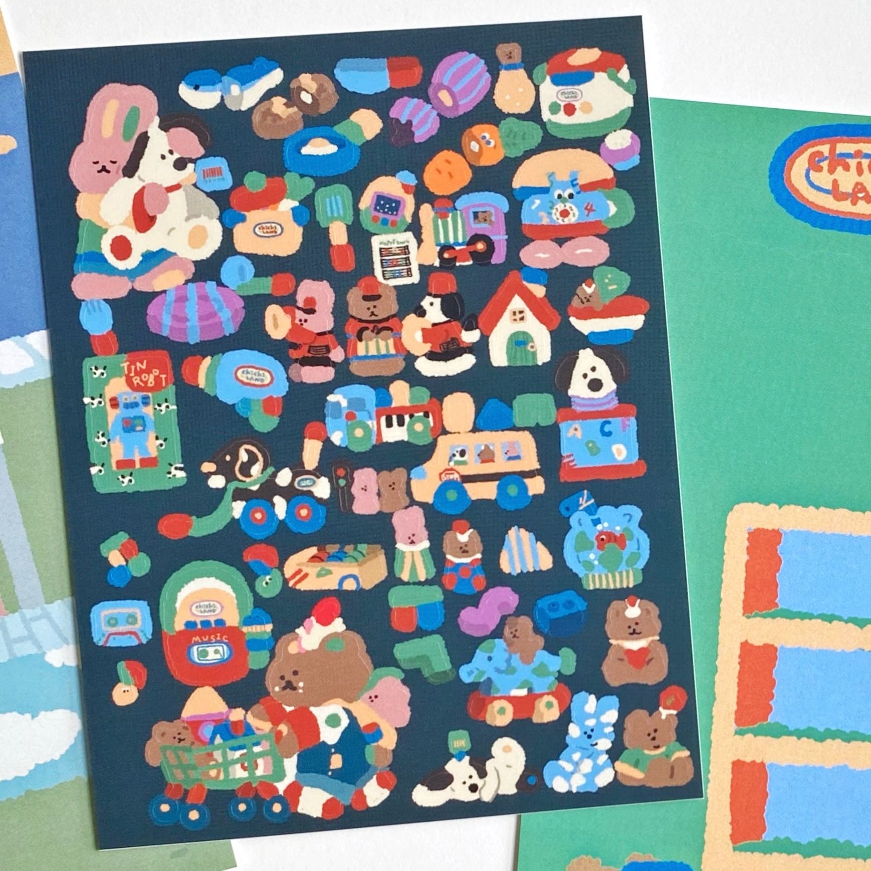 Chichiland sticker (3 types)