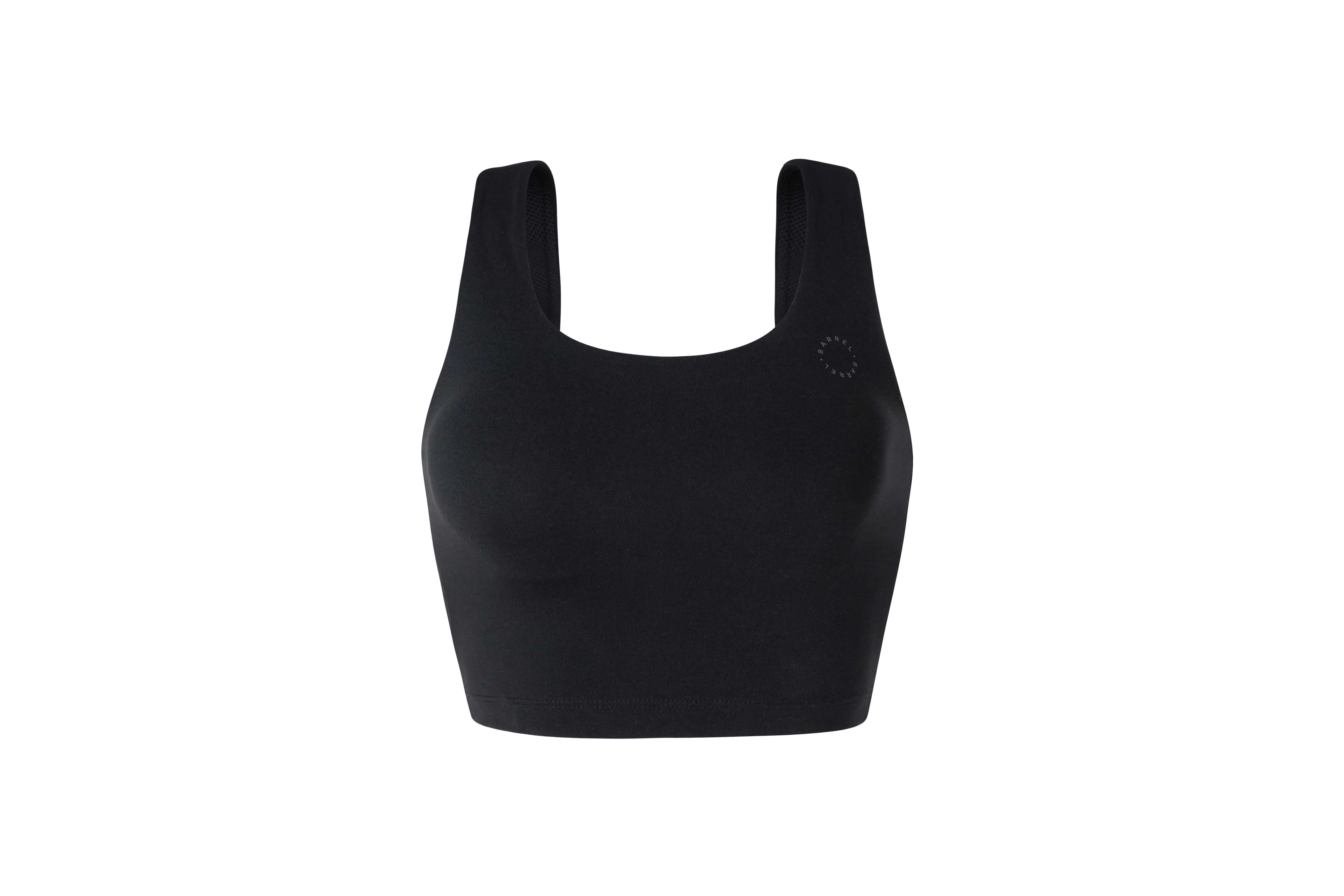 BARREL FIT SQUARE CROP TOP BLACK (FIT)