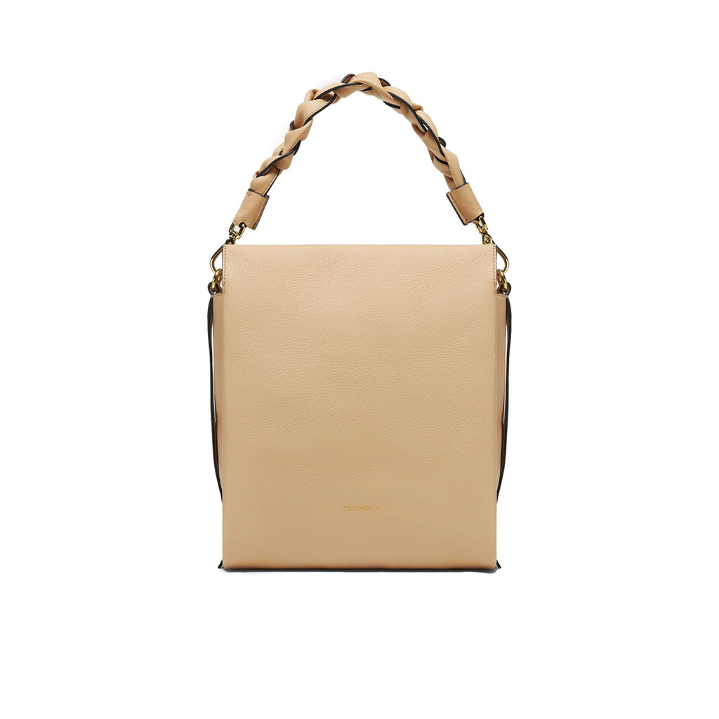Coccinelle รุ่น Boheme Grana Double 130101 กระเป๋าถือผู้หญิง สี TOASTED/BARK ขนาด 24X27X11 cm