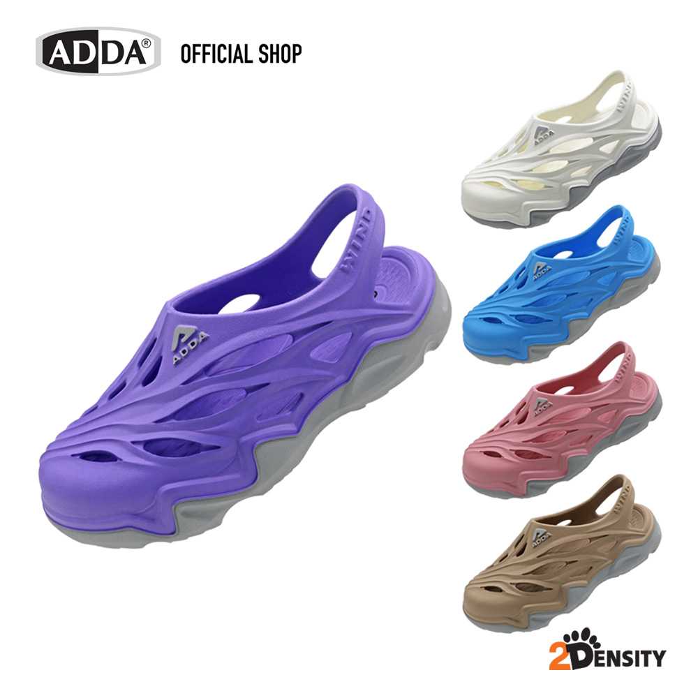 ADDA 2density รองเท้าแตะ รองเท้าลำลอง สำหรับผู้หญิง แบบสวมหัวโต รัดส้น รุ่น  5TD75W2 (ไซส์ 4-6)