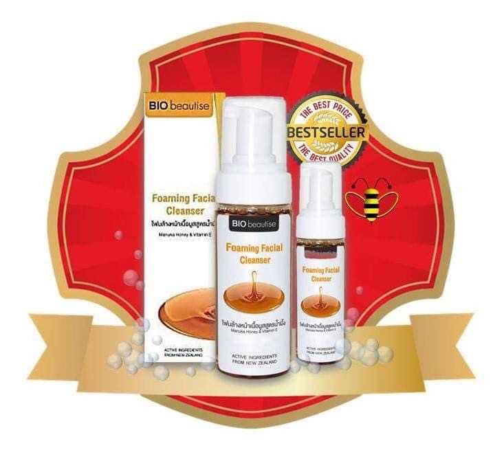 โฟมหน้าล้างเนื้อมูส สูตรน้ำผึ้ง Foaming Facial Cleanser