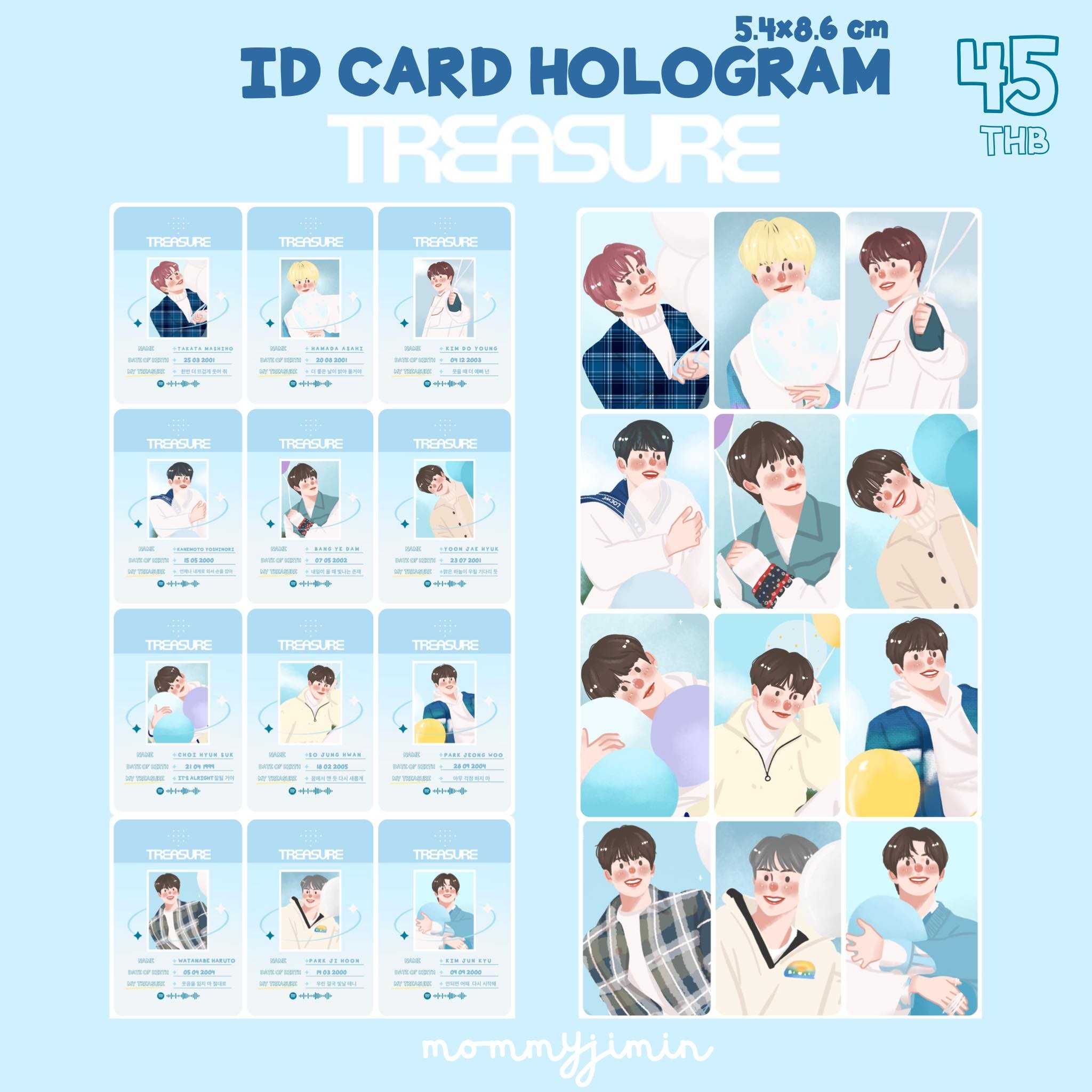 ID CARD  Hologram TREASURE  💎
