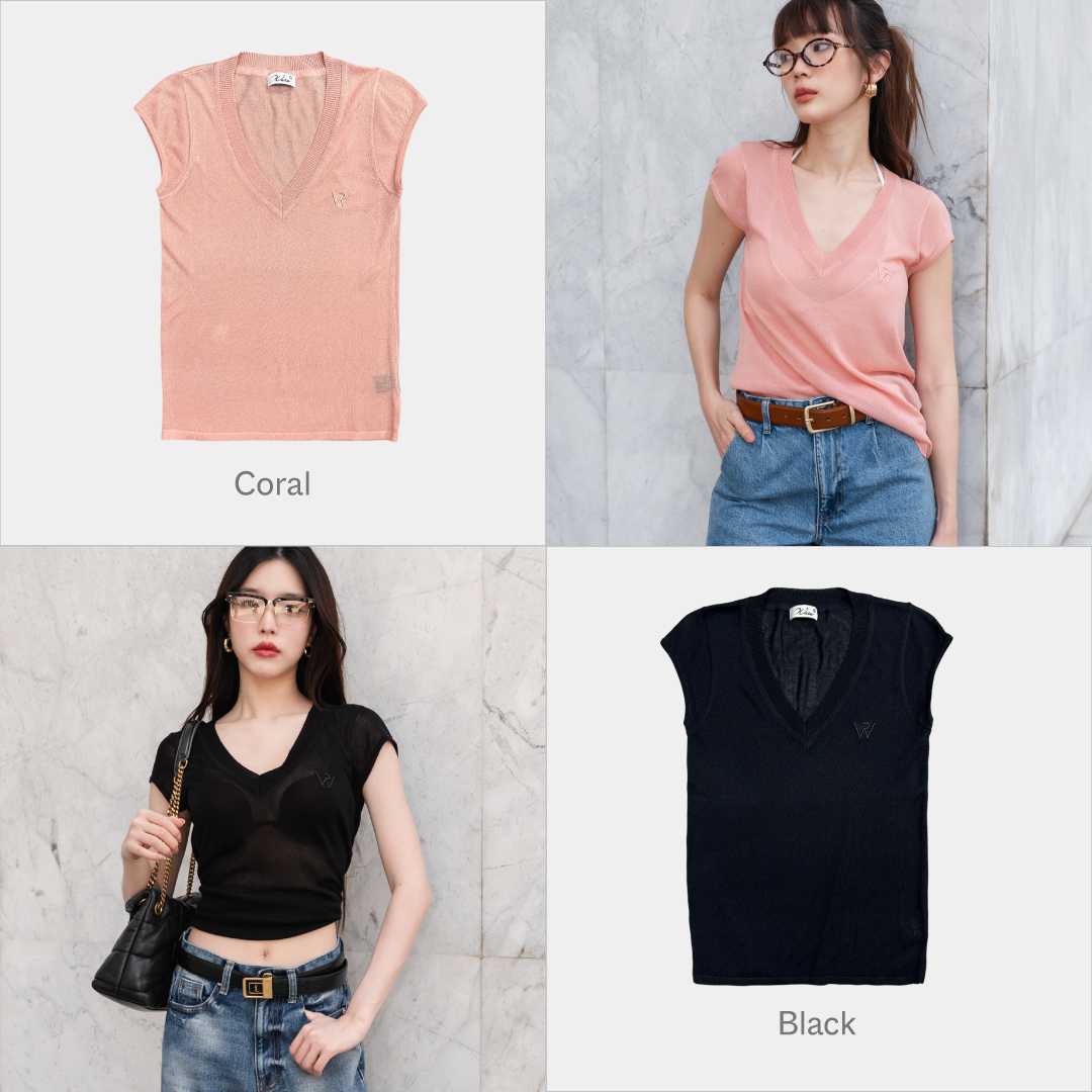 Riley v neck - B43