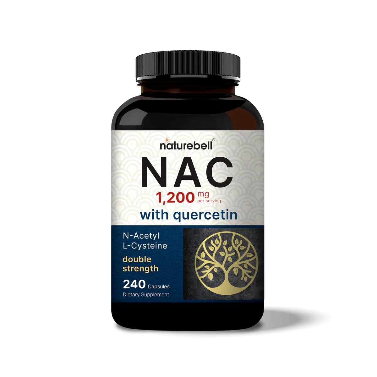 Naturebell NAC 1200mg. with Quercetin 240 Capsules
