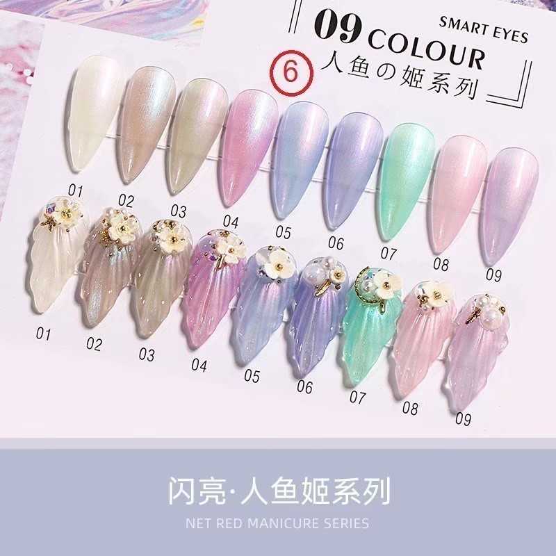 สี AI LA NUO โทนสีมุก ชุด6