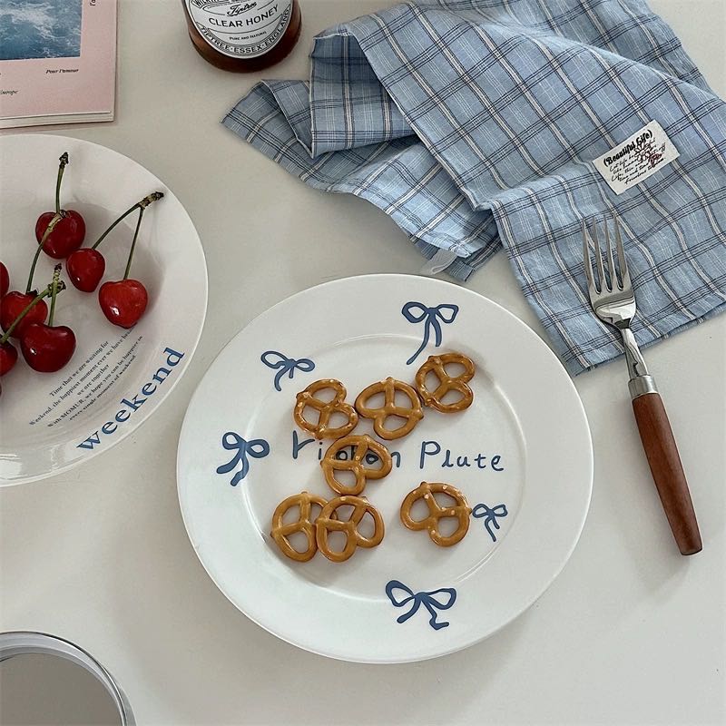 Ribbon Plate & Cup 🩵🎀💖 Twinnies Decor