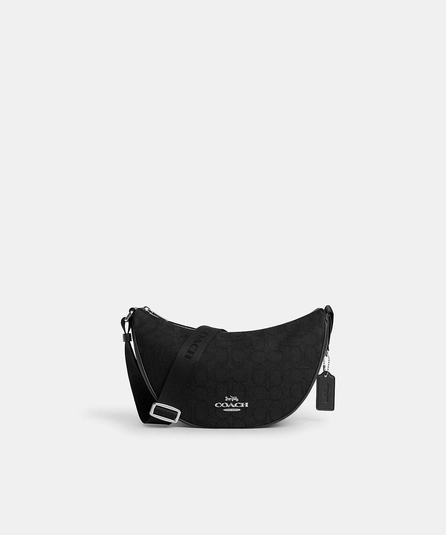 COACH PACE SHOULDER BAG IN SIGNATURE JACQUARD CT822 SBKBK