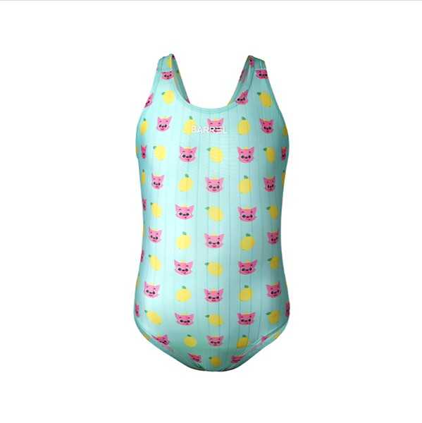 BARREL KID_PINKFONG TRAINING V BACK SWIMSUIT - LEMON