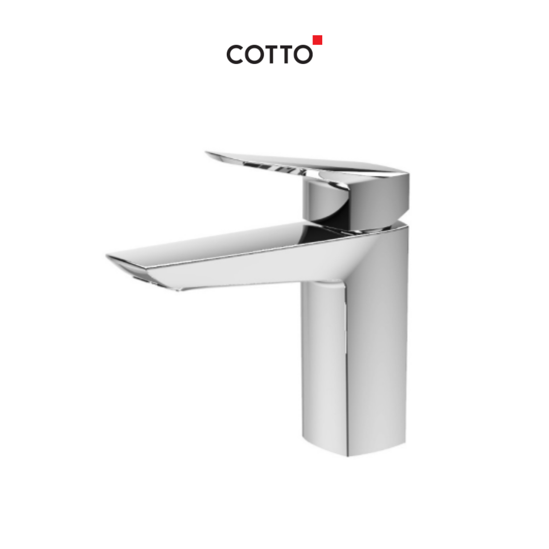 COTTO CT1235A ก๊อกเดี่ยวอ่างล้างหน้าแบบก้านโยก รุ่น เอสเซ็นเทีย (คอตโต้)