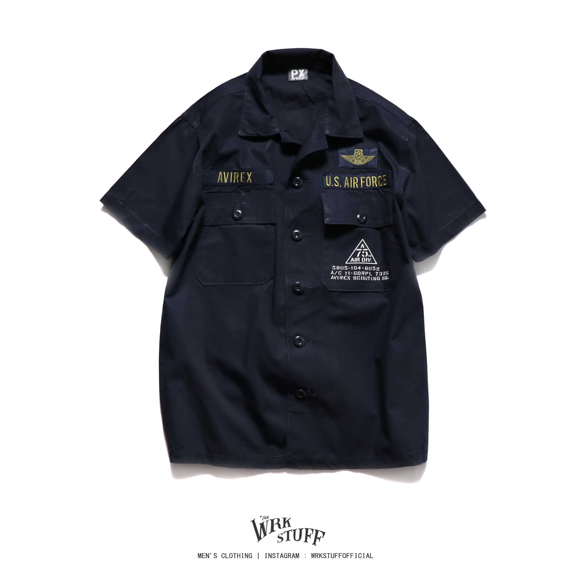 Avirex Embroidery Japan Aloha Shirt (M)