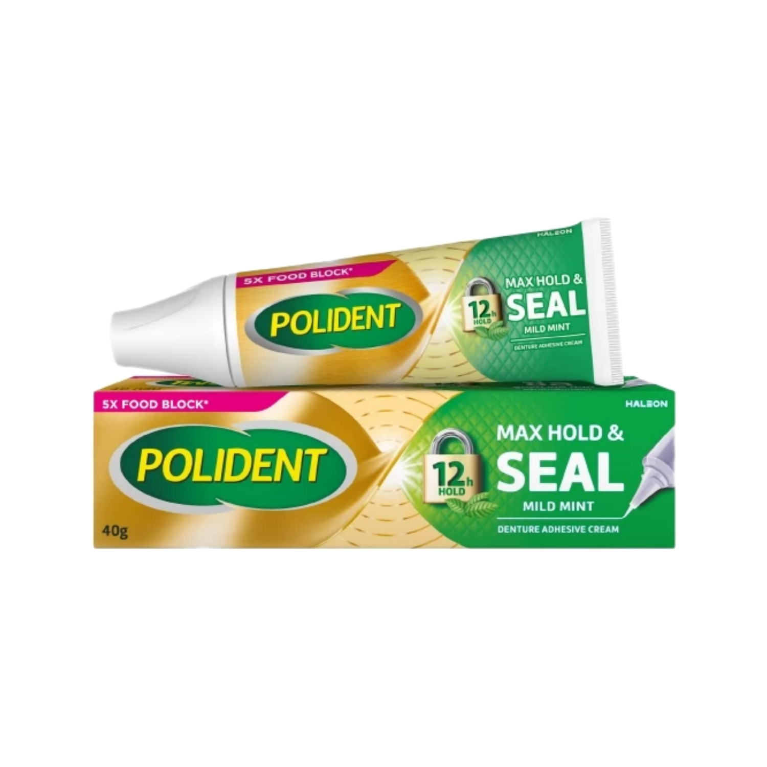 Polident ครีมติดฟันปลอม สูตร มินท์ 40g.