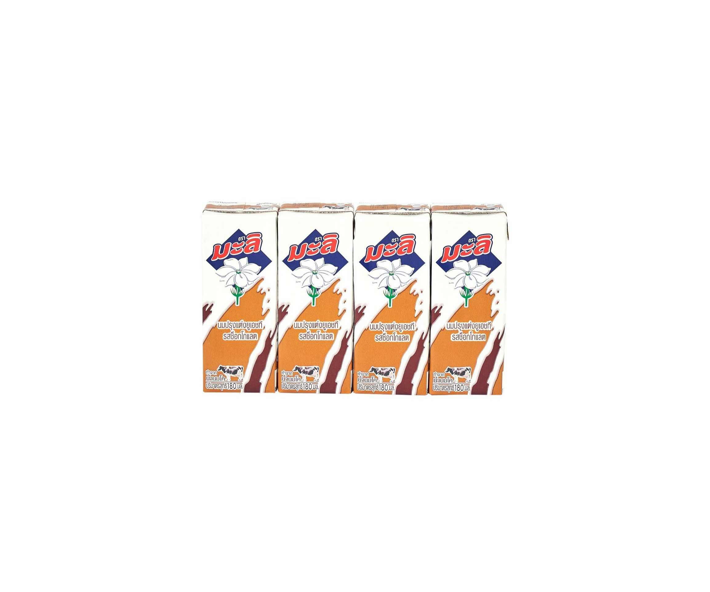 นมยูเอชที มะลิ รสโกโก้ 180 มล. แพ็ค 4 กล่อง  รหัส DL002