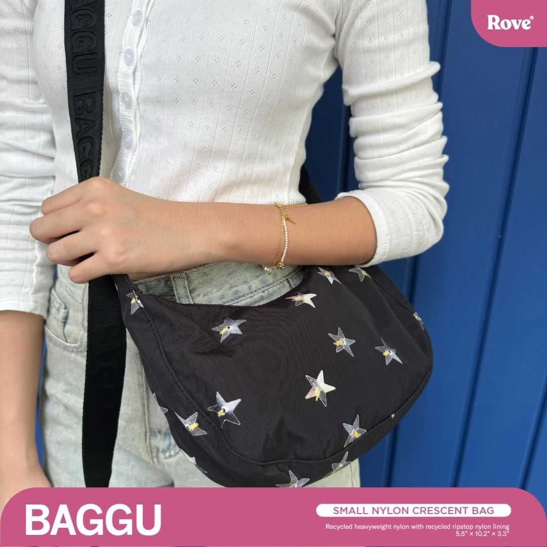 BAGGU Small Crescent Nylon Bag - Stars