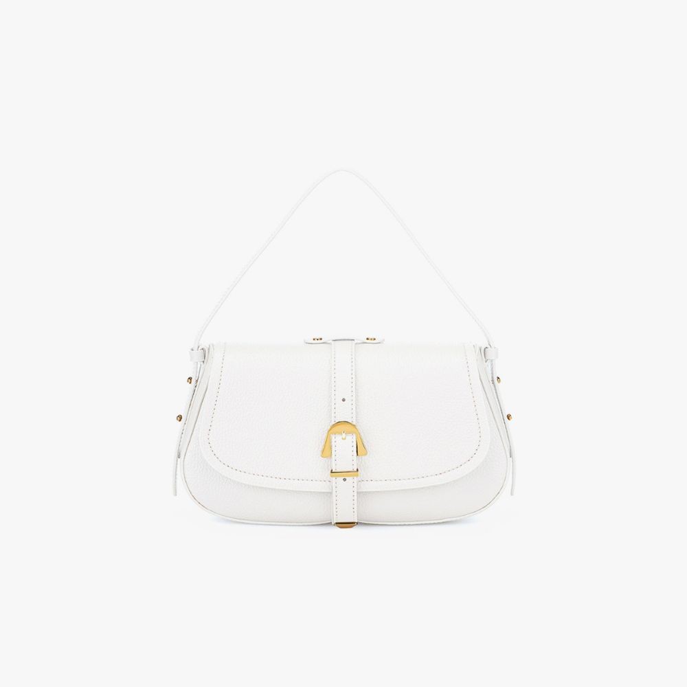 Coccinelle รุ่น Magalu' E1PDF180201H13 กระเป๋าถือผู้หญิง สี BRILLANT WHITE ขนาด 28X18X7 cm