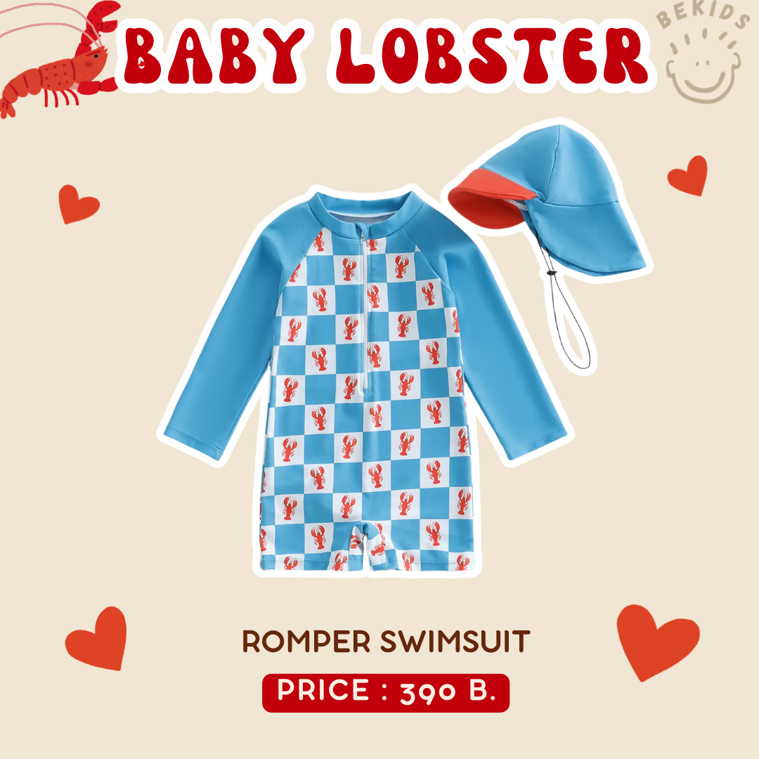 Romper+Hat Swimsuit (ชุดว่ายน้ำ)