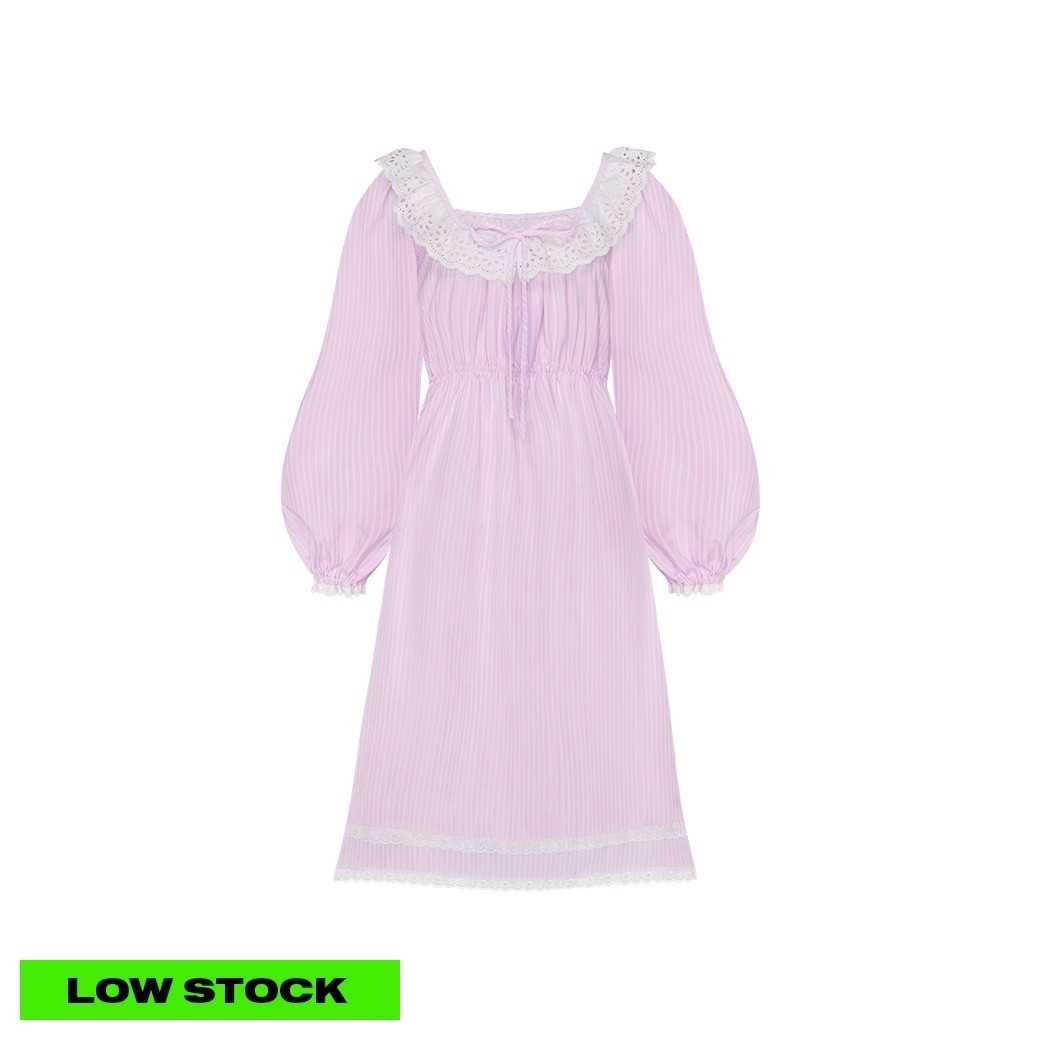 PEONY DRESS – PINK STRIPE (ADULTS)