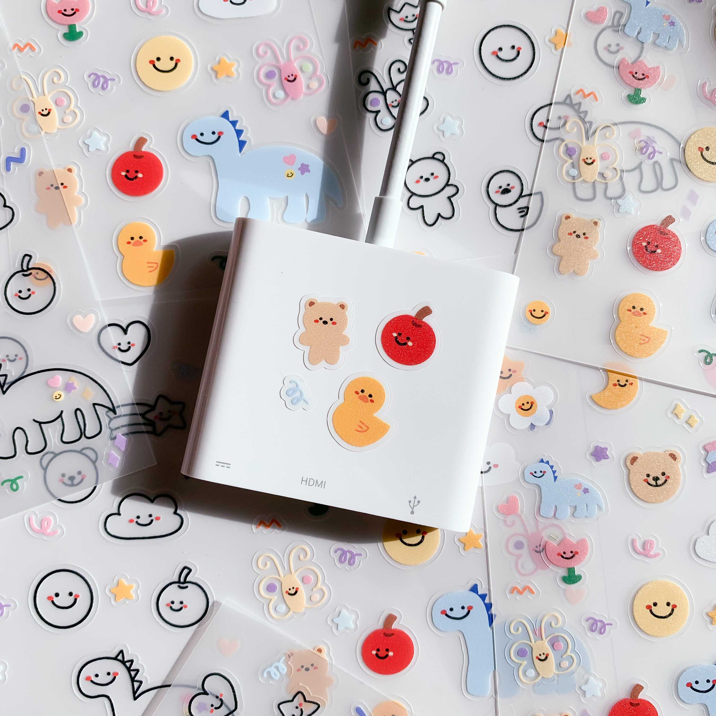 STICKER ⌗ น้องกระปุ้กกระปิ้ก 🍎สติกเกอร์ A7x2