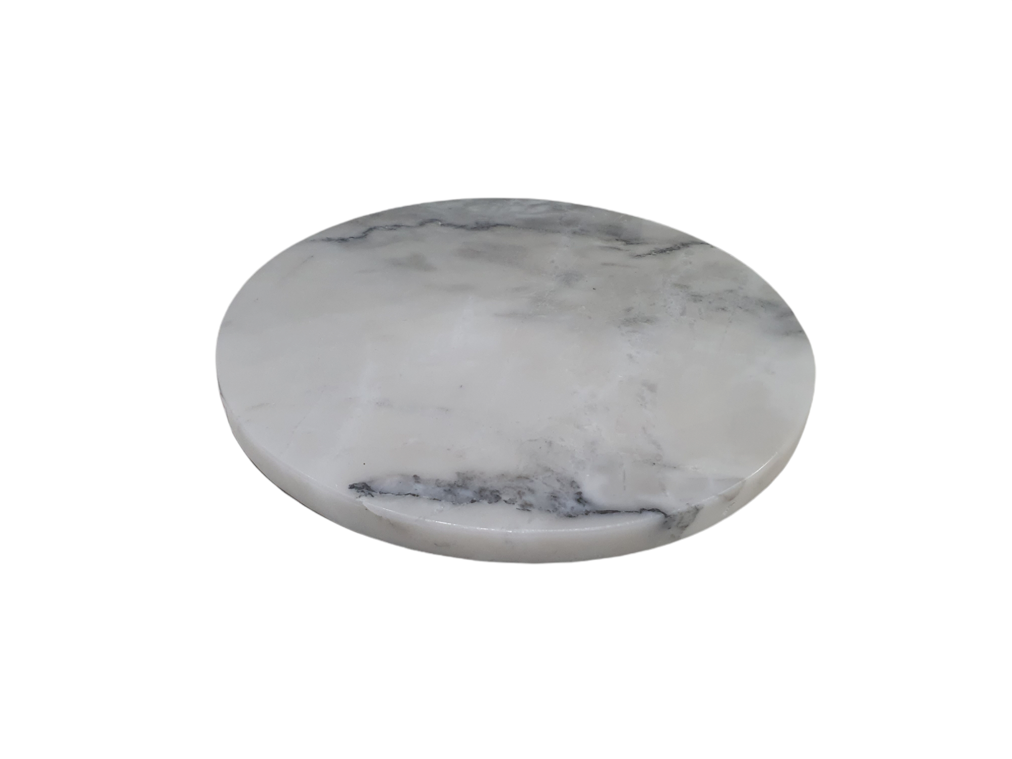 Display Plate, Marble, White, 30 CM.