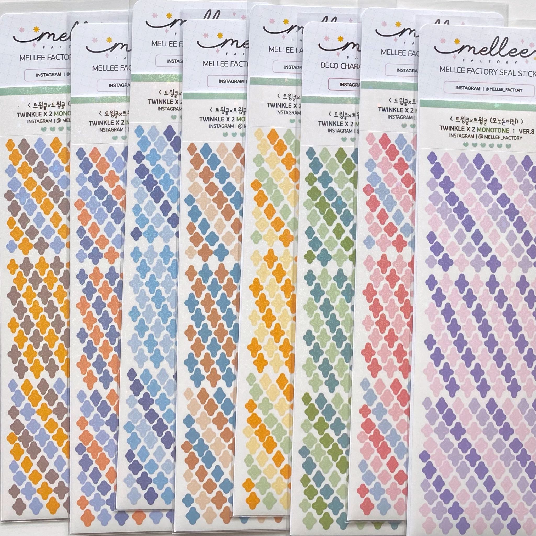 Mellee factory deco sticker pack (5 types)