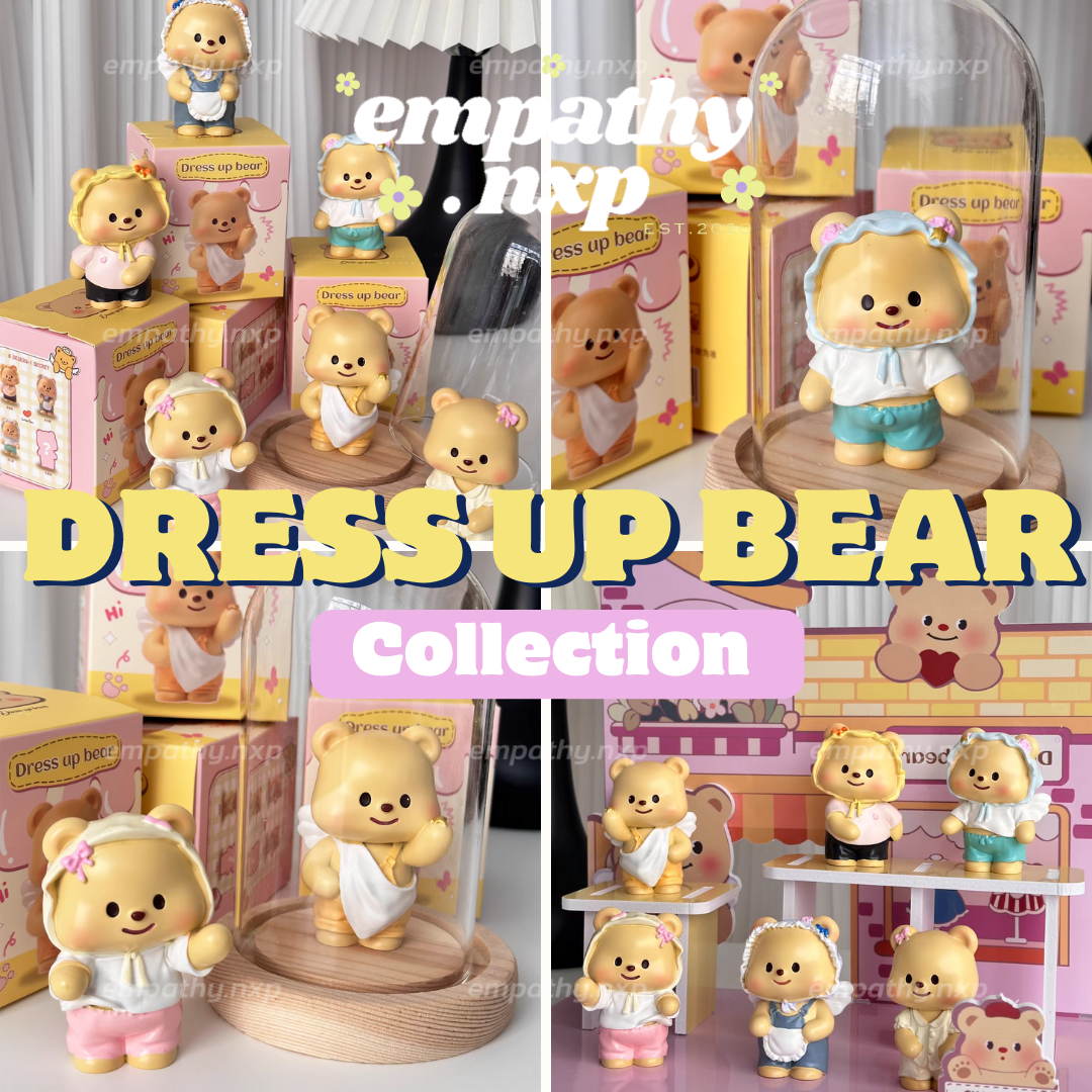 🧸 TEDDYBEAR DRESS UP FIGURE ✨ โมเดลตุ๊กตาหมี📍แบบสุ่ม/เลือกตัว ‼️