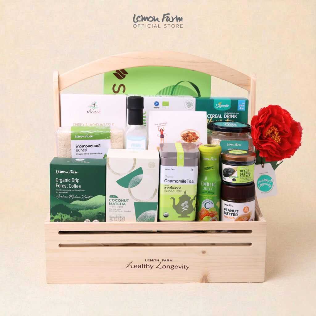 กระเช้าไม้สนสุขภาพ L