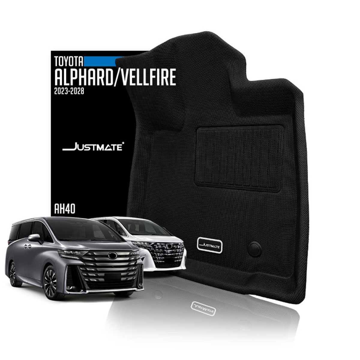 [JUSTMATE] TOYOTA พรมปูพื้นรถยนต์ ALPHARD / VELLFIRE AH40 2023 - 2028 ใช้ได้กับ น้ำมัน และ HEV
