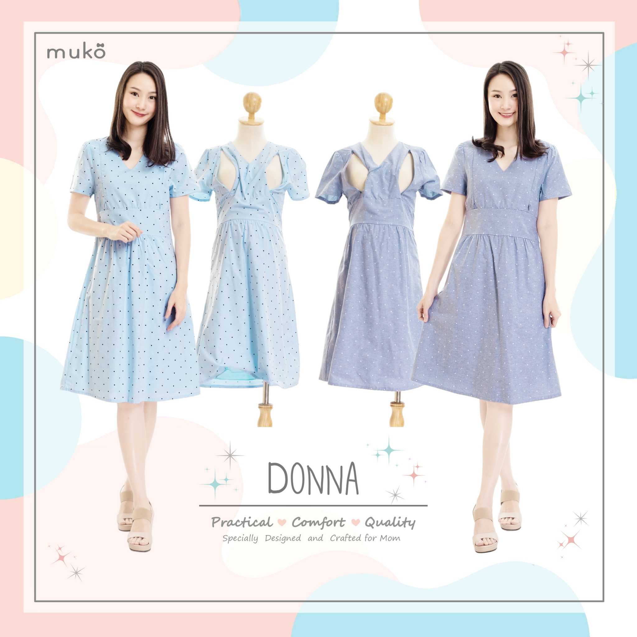 Muko Donna เดรสเปิดให้นม DZ37 (Dresses)