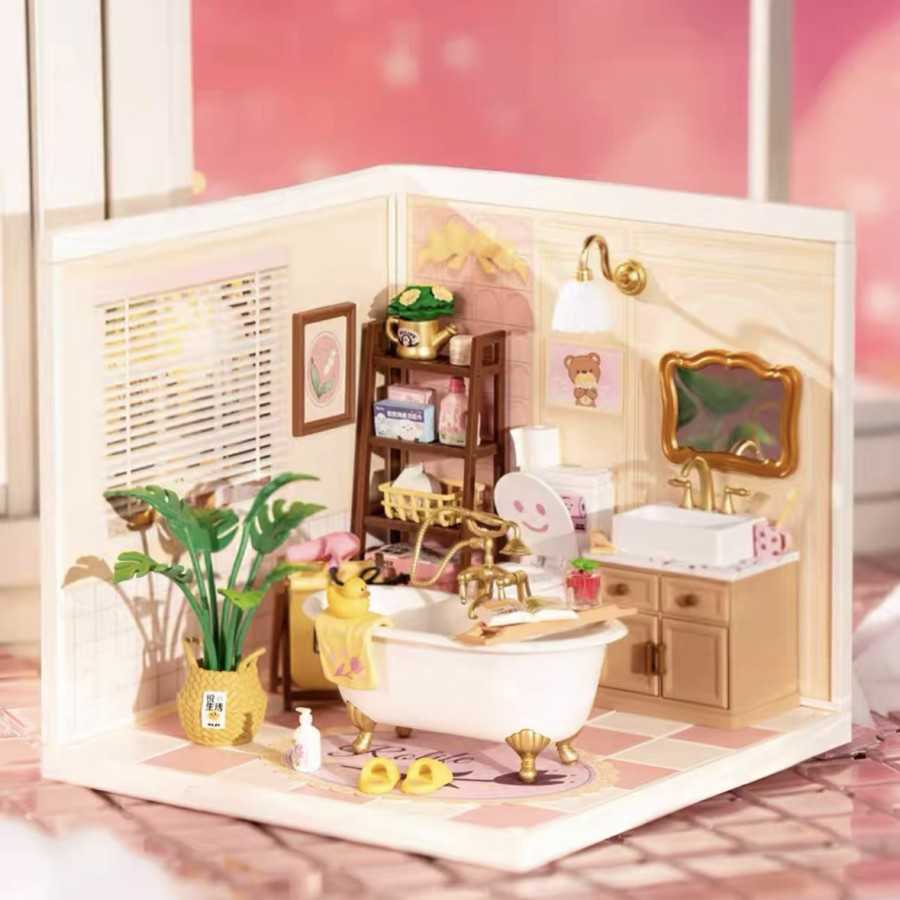 Rolife Super Creator Plastic DIY House : Bubble Time Bathroom