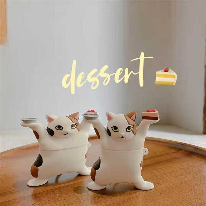 ♥ เคส Airpods : น้องแมวถือเค้ก The cute cats