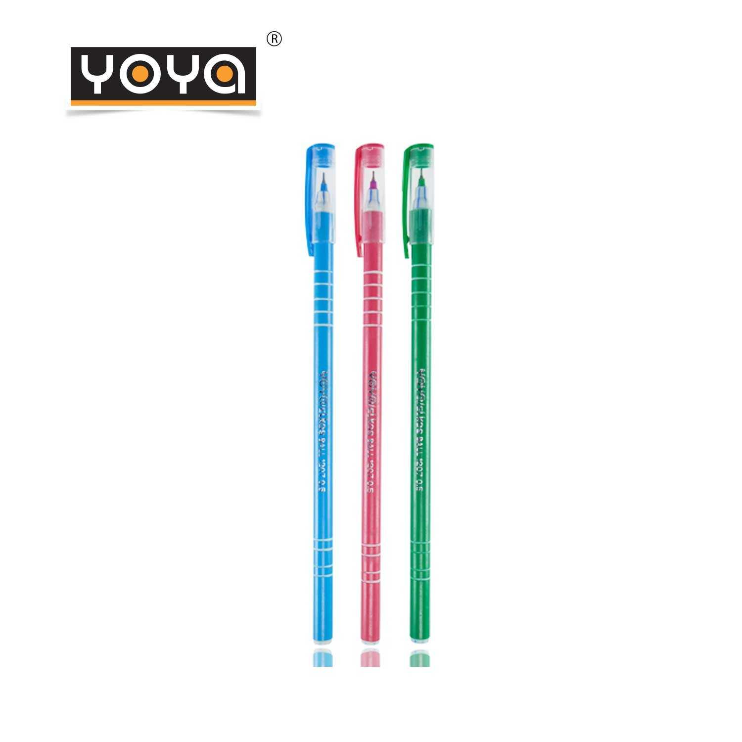 YOYA ปากกาลูกลื่น 0.5 มม หมึกน้ำมัน-ด้ามยาว แพ็ค 50 รุ่น 1207