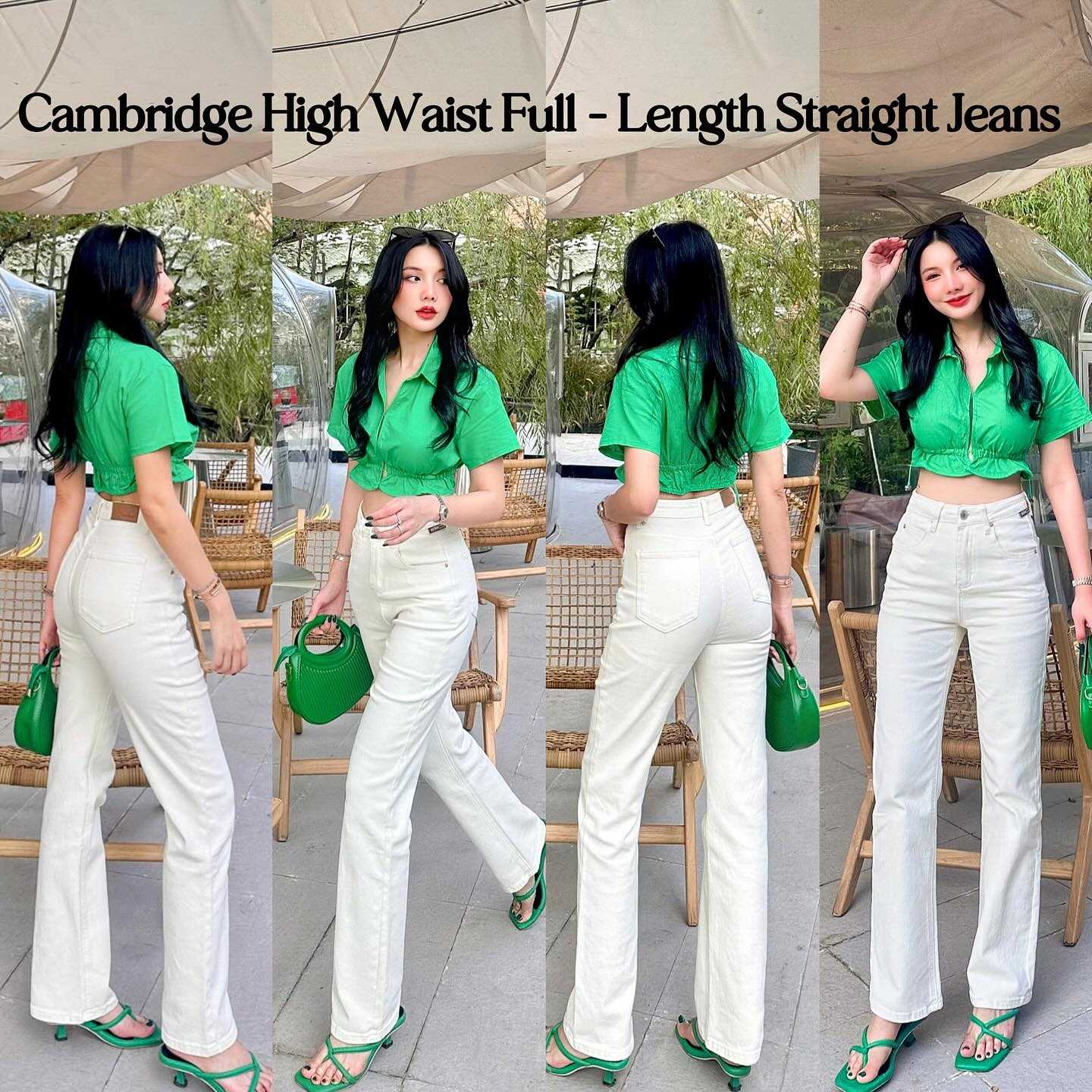 TLP0480 Cambridge High Waist Full - Length Straight Jeans