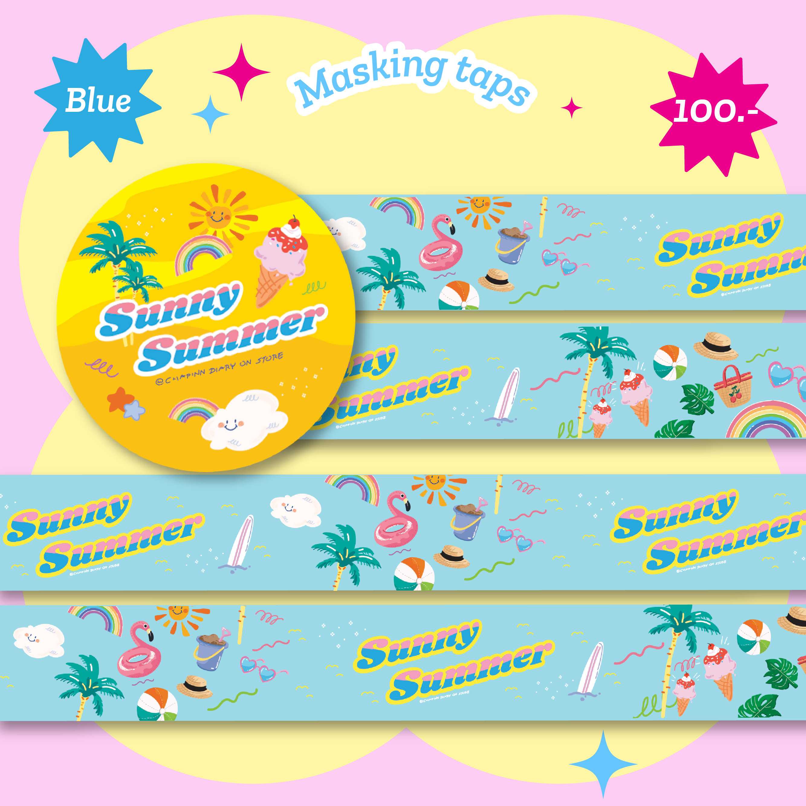 Masking tape Sunny summer & Gummy lover