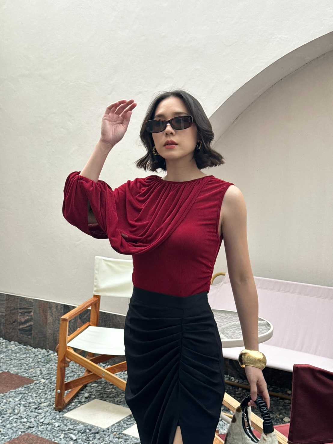 Brella Top เสื้อยืดผ้าวิ้งดีไซน์เก๋ ยืดเยอะ