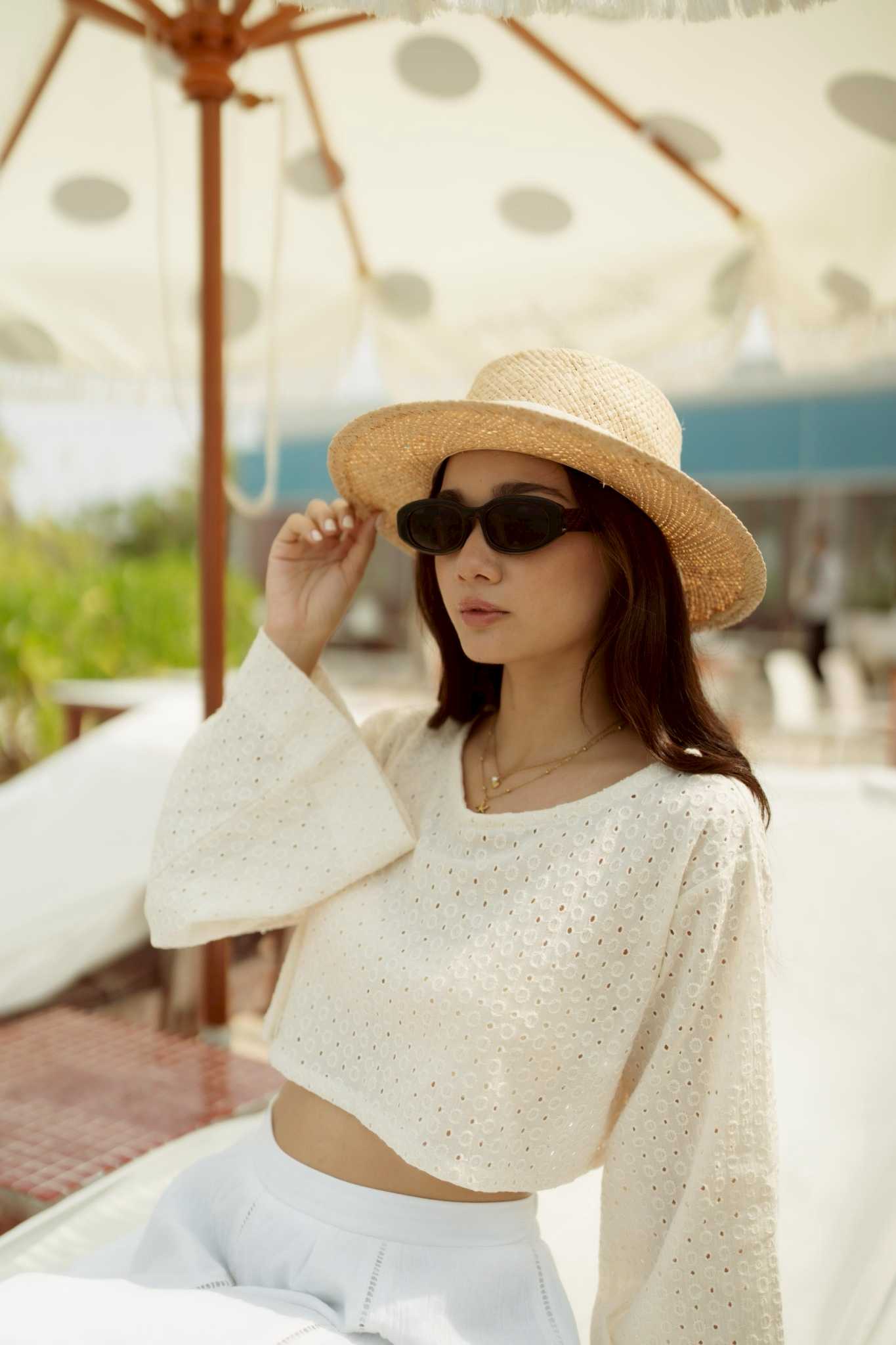 Yodpsy หยดทราย เสื้อแขนยาวผ้าลูกไม้