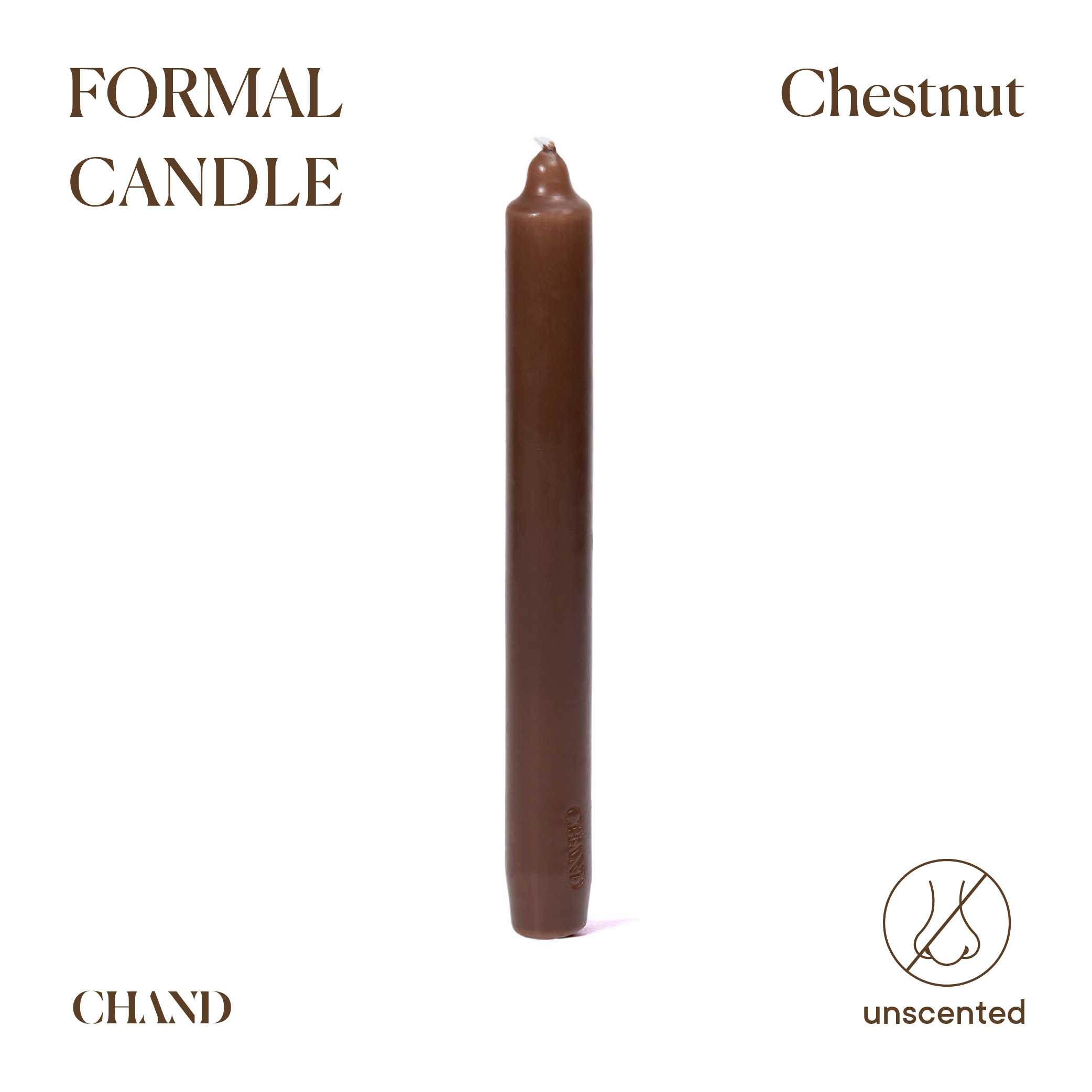 Chestnut Formal Candle