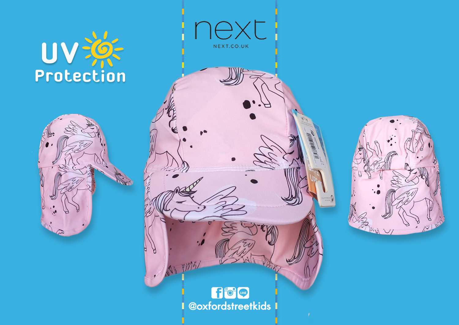 𝐒𝐀𝐋𝐄❗️ [1-2Y] Next Unicorn Swim Legionnaire Hat UV Protection หมวกว่ายน้ำเด็ก ป้องกันแสงแดด
