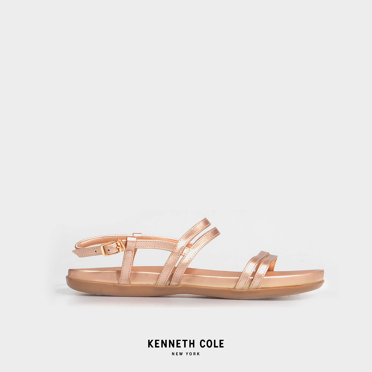 KENNETH COLE รองเท้าแตะผู้หญิง รุ่น OLIVIA ROSE GOLD สีโรสโกลด์ ( SAN - RF81042SY-610 )